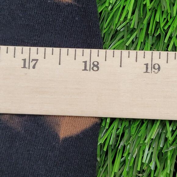 Savage-Vines Skull Rose Shirt Womens Small 18x22 Bleached Black - Picture 10 of 11